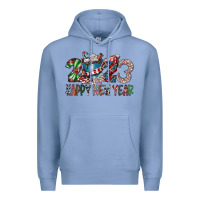 Colony Blue 2023 Happy New Year Premium Hoodie - CowhideDigitalArt