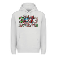 Dove Grey 2023 Happy New Year Premium Hoodie - CowhideDigitalArt