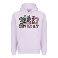 Lilac 2023 Happy New Year Premium Hoodie - CowhideDigitalArt