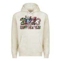Oatmeal Heather 2023 Happy New Year Premium Hoodie - CowhideDigitalArt