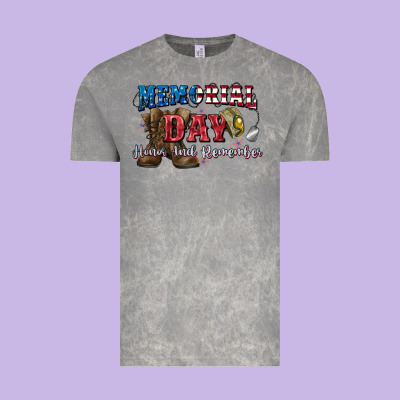 Memorial Day Honor Ans Remember Vintage Tee Designed By Cowgirlartshop
