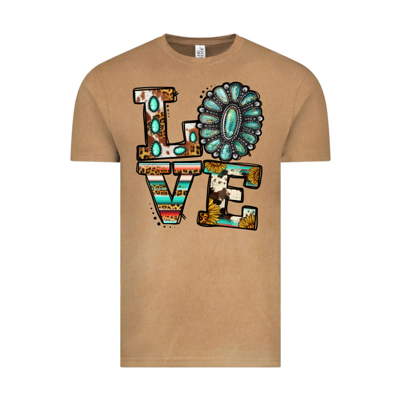 Turquoise Serape Love Vintage Tee by Jasminsmagicworld | Teevron