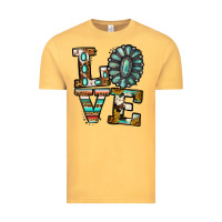 Vintage Mustard turquoise serape love Vintage Tee - Jasminsmagicworld