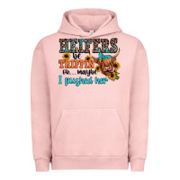 Pigment Salmon heifers be trippin ok maybe i pushed her Urban Hoodie - JahusDesignShop