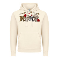 Vintage Artic Xoxo Valentine skulls Valentine's Day Vintage Hoodie - FaDigitalArtStudio