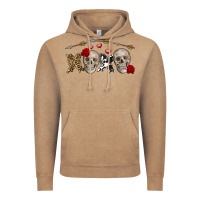 Vintage Coffee Xoxo Valentine skulls Valentine's Day Vintage Hoodie - FaDigitalArtStudio