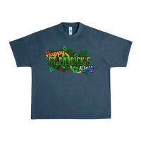 Midnight Navy Happy St. Patrick's Day Urban Heavy Tee - HowdyJamesFarm