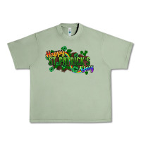 Oil Green Happy St. Patrick's Day Urban Heavy Tee - HowdyJamesFarm