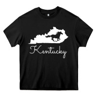Black Kentucky Horse Map State , best gift, costume, halloween, xmas, christ Heavy Core Tee - maiPhamDesign