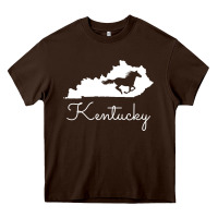 Chocolate Brown Kentucky Horse Map State , best gift, costume, halloween, xmas, christ Heavy Core Tee - maiPhamDesign