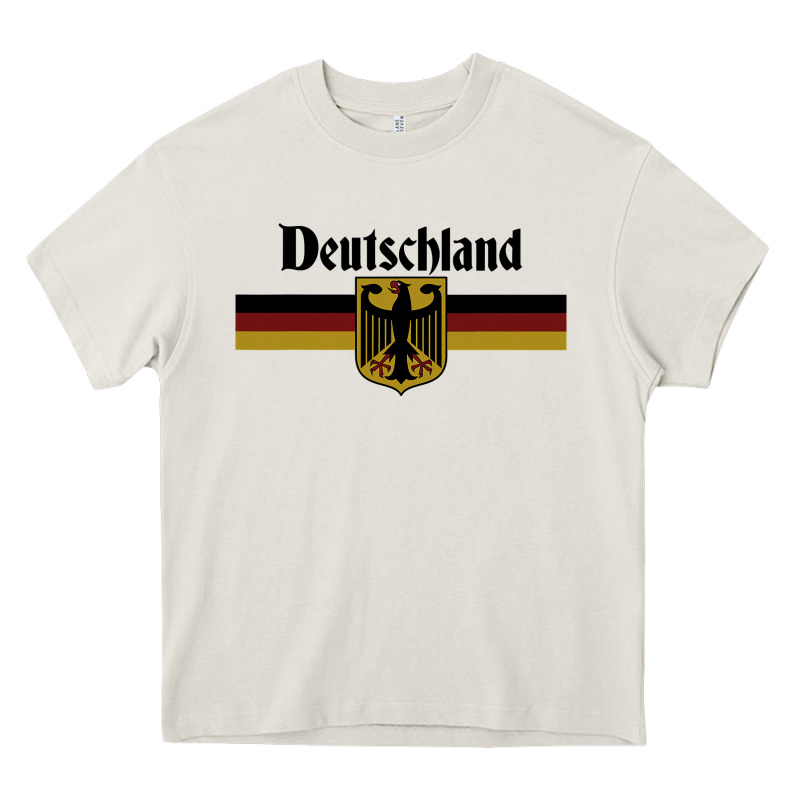 Deutschland Germany Flag Coat Of Arms Eagle Banner Vintage , Best Gift Heavy Core Tee by maiPhamDesign | Teevron