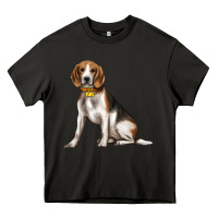 Asphalt beagle with overflow Heavy Core Tee - texasbilliewilder