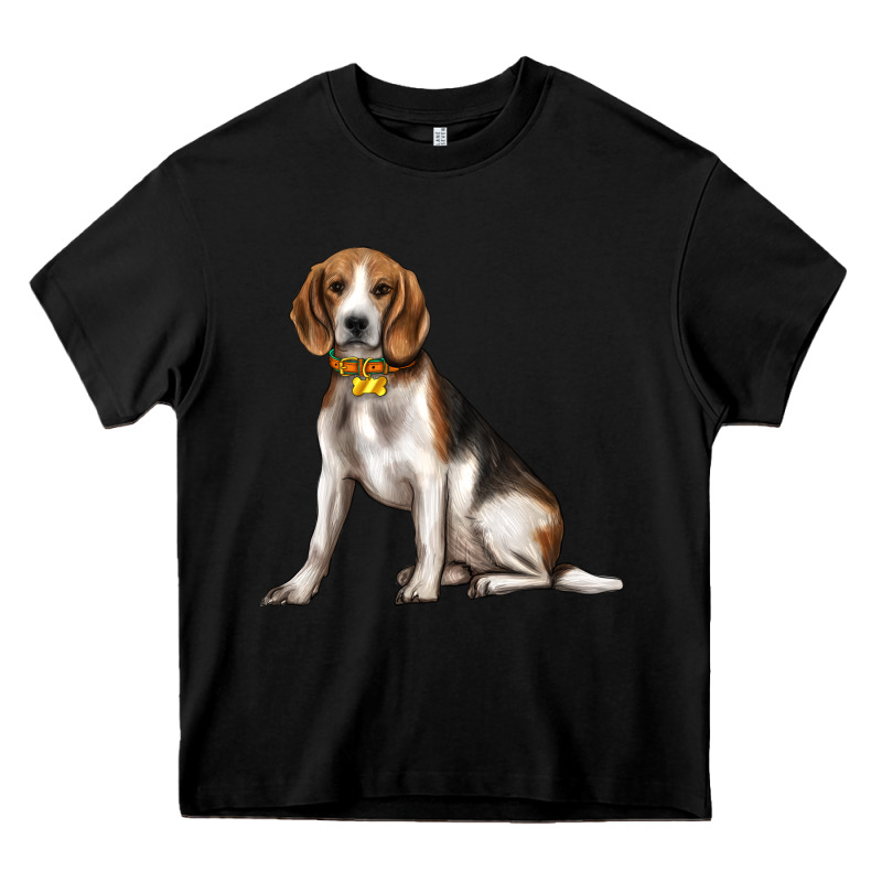 Beagle With Overflow Heavy Core Tee by texasbilliewilder | Teevron