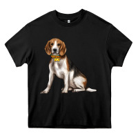 Black beagle with overflow Heavy Core Tee - texasbilliewilder
