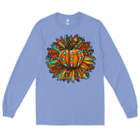 Pumpkin Sunflower Long Sleeve Tee | Teevron