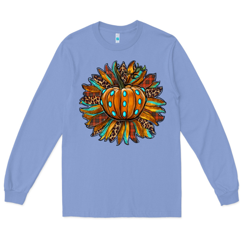Pumpkin Sunflower Long Sleeve Tee by RanaPortraitStore | Teevron