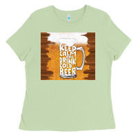 Matcha keep calm and drink cold beer Ladies Tee - TumblerDesignByShophia