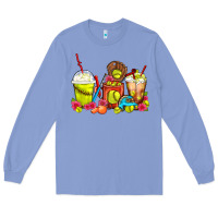 Colony Blue Softball Coffee Cups Long Sleeve Tee - FaDigitalArtStudio