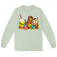 Matcha Softball Coffee Cups Long Sleeve Tee - FaDigitalArtStudio
