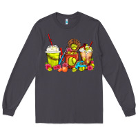 Smoke Softball Coffee Cups Long Sleeve Tee - FaDigitalArtStudio