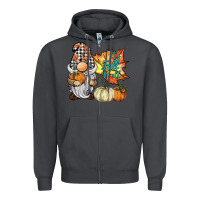 Smoke it's fall y'all gnome Zipper Hoodie - BarkalooDesign