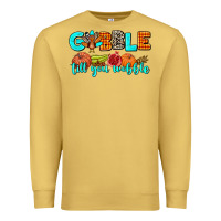Antique Gold gobble till you wobble Premium Sweatshirt - AdoDesignShop
