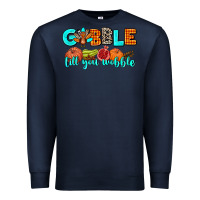 Navy gobble till you wobble Premium Sweatshirt - AdoDesignShop