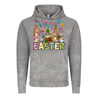Cloud Rock Happy Easter bunnys Vintage Hoodie - OliviaCreatesArt