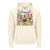 Vintage Artic Happy Easter bunnys Vintage Hoodie - OliviaCreatesArt