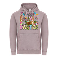 Vintage Zinc Happy Easter bunnys Vintage Hoodie - OliviaCreatesArt