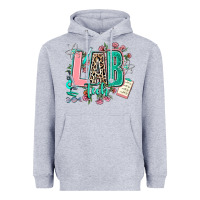 Heather Grey lab tech Heavyweight Hoodie - AdoDesignShop