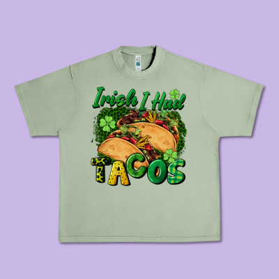 Irish I Had Tacos Urban Heavy Tee Designed By Cowgirlartshop