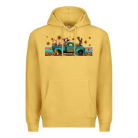 Antique Gold western animals truck Premium Hoodie - Jasminsmagicworld