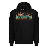 Black western animals truck Premium Hoodie - Jasminsmagicworld