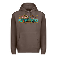 Coffee western animals truck Premium Hoodie - Jasminsmagicworld