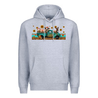 Heather Grey western animals truck Premium Hoodie - Jasminsmagicworld