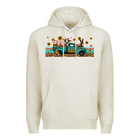 Oatmeal Heather western animals truck Premium Hoodie - Jasminsmagicworld