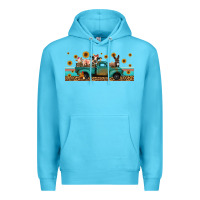 Ocean Blue western animals truck Premium Hoodie - Jasminsmagicworld