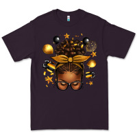 Plum new year's eve afro messy bun Premium Tee - texasbilliewilder