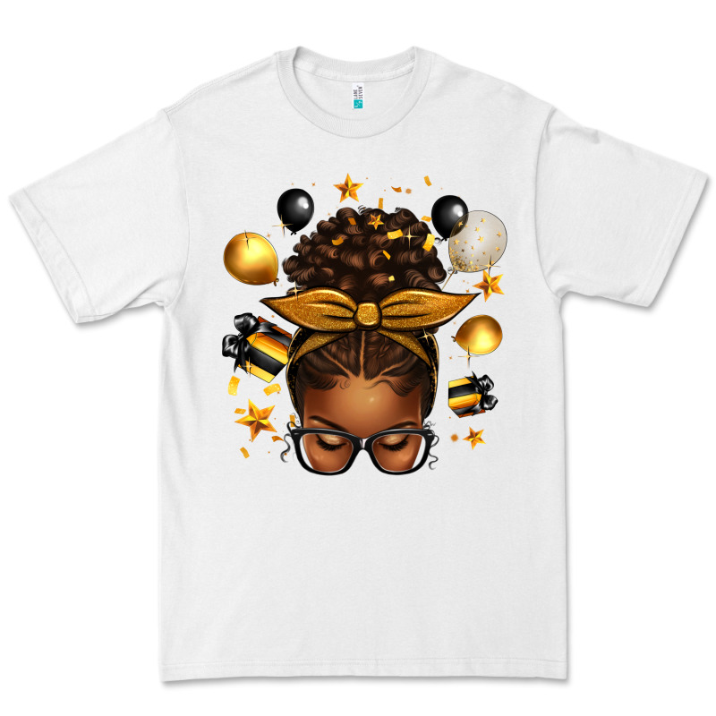 New Year's Eve Afro Messy Bun Premium Tee by texasbilliewilder | Teevron