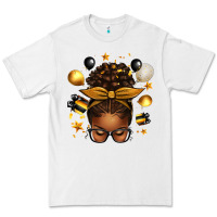 White new year's eve afro messy bun Premium Tee - texasbilliewilder