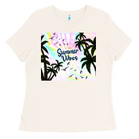 Bone summer vibes with birds Ladies Tee - TumblerDesignByShophia