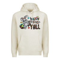 Oatmeal Heather Happy Easter Y'all Premium Hoodie - CowhideDigitalArt