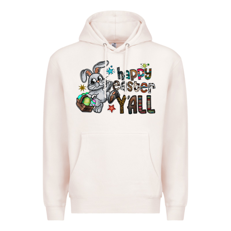Happy Easter Y'all Premium Hoodie by CowhideDigitalArt | Teevron