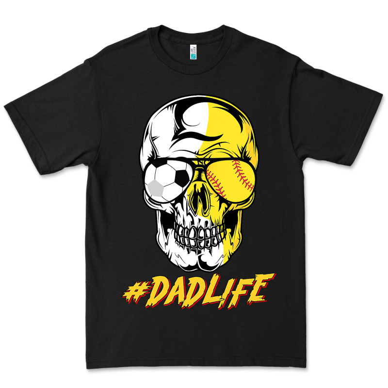 Dad Life Sugar Skull For Soccer Softball Halloween Costume Premium Tee by maiPhamDesign | Teevron