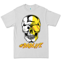 Dove Grey Dad life Sugar Skull for Soccer Softball Halloween Costume Premium Tee - maiPhamDesign
