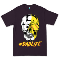 Plum Dad life Sugar Skull for Soccer Softball Halloween Costume Premium Tee - maiPhamDesign