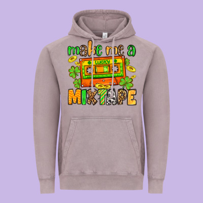 Make Me A Mixtape St. Patrick's Day Vintage Hoodie Designed By Oliviacreatesart