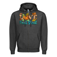 Charcoal Heather love fall y'all Zipper Hoodie - BarkalooDesign