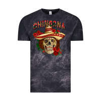 Cloud Black Chingona with roses Mexico Vintage Tee - HowdyJamesFarm
